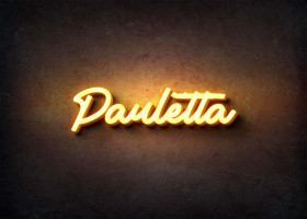 Glow Name Profile Picture for Pauletta