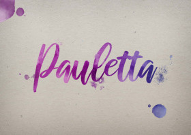 Pauletta Watercolor Name DP