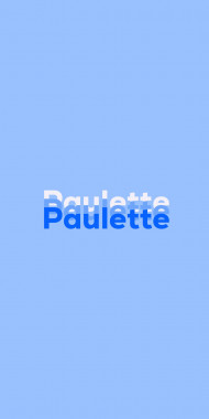 Name DP: Paulette