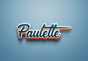 Cursive Name DP: Paulette