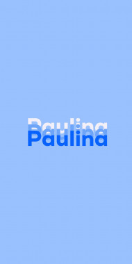 Name DP: Paulina