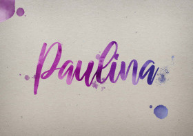 Paulina Watercolor Name DP
