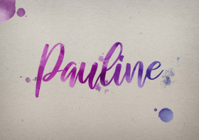 Pauline Watercolor Name DP
