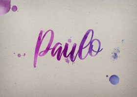 Paulo Watercolor Name DP