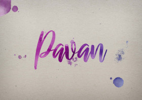 Pavan Watercolor Name DP