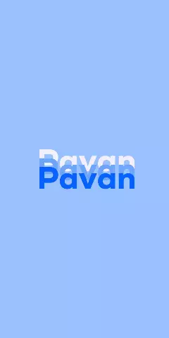 Pavan Name Wallpaper