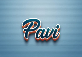 Cursive Name DP: Pavi