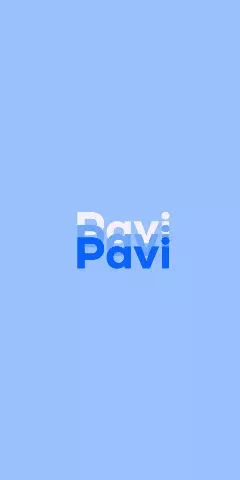 Name DP: Pavi