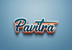 Cursive Name DP: Pavitra