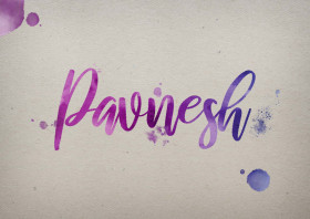 Pavnesh Watercolor Name DP