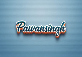 Cursive Name DP: Pawansingh