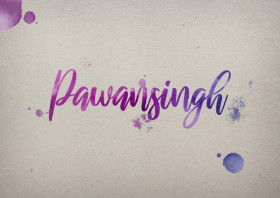 Pawansingh Watercolor Name DP