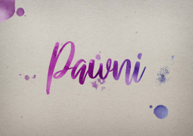 Pawni Watercolor Name DP