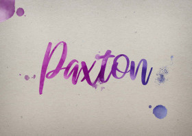 Paxton Watercolor Name DP