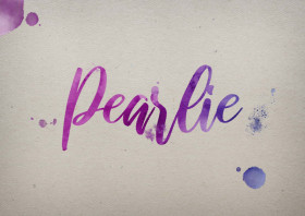 Pearlie Watercolor Name DP