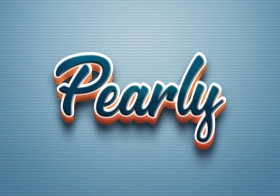 Cursive Name DP: Pearly