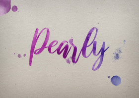 Pearly Watercolor Name DP