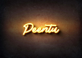 Glow Name Profile Picture for Peentu