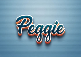 Cursive Name DP: Peggie