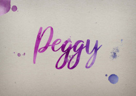 Peggy Watercolor Name DP