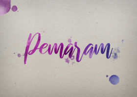 Pemaram Watercolor Name DP