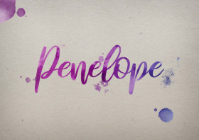 Penelope Watercolor Name DP