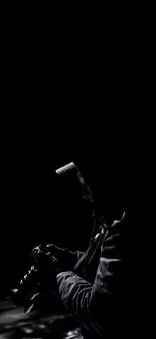 People Amoled Wallpaper with White, Darkness & Black and white