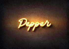 Glow Name Profile Picture for Pepper