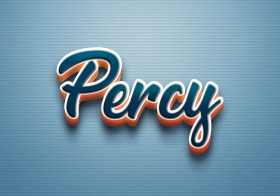 Cursive Name DP: Percy