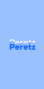 Name DP: Peretz