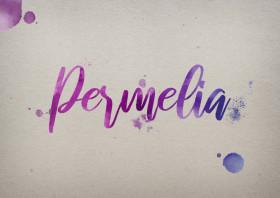 Permelia Watercolor Name DP