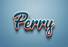 Cursive Name DP: Perry