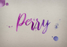 Perry Watercolor Name DP