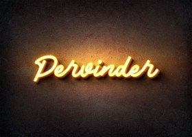 Glow Name Profile Picture for Pervinder
