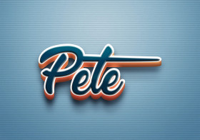 Cursive Name DP: Pete