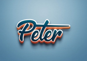 Cursive Name DP: Peter