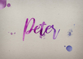Peter Watercolor Name DP