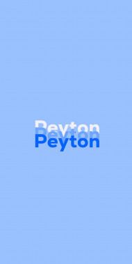 Name DP: Peyton