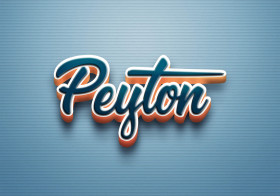 Cursive Name DP: Peyton
