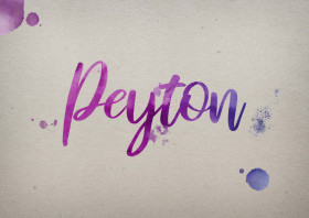 Peyton Watercolor Name DP