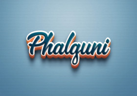 Cursive Name DP: Phalguni