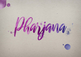 Pharjana Watercolor Name DP