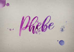 Phebe Watercolor Name DP