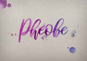 Pheobe Watercolor Name DP