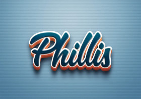 Cursive Name DP: Phillis