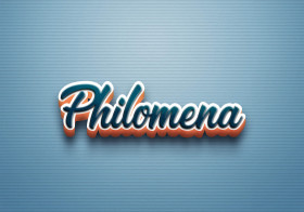 Cursive Name DP: Philomena