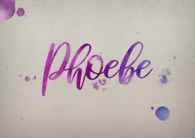 Phoebe Watercolor Name DP