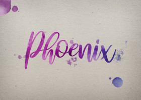 Phoenix Watercolor Name DP