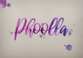Phoolla Watercolor Name DP