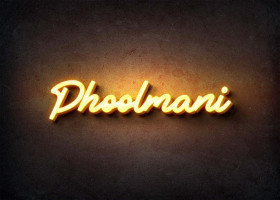 Glow Name Profile Picture for Phoolmani